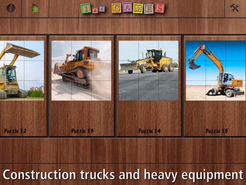 1st GAMES - Construction trucks and heavy equipment HD puzzle for kids screenshot 3