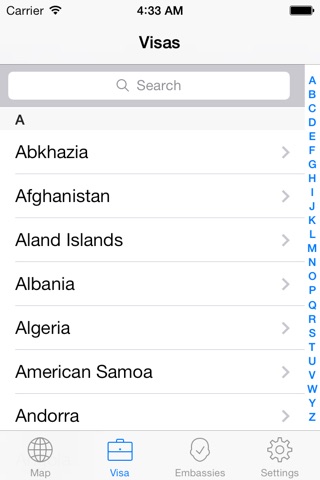 VisaMap — visa rules, embassies, map of visa-free countries screenshot 2
