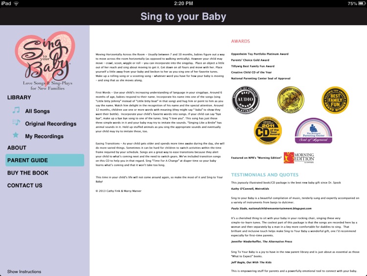 Sing To Your Baby screenshot-4