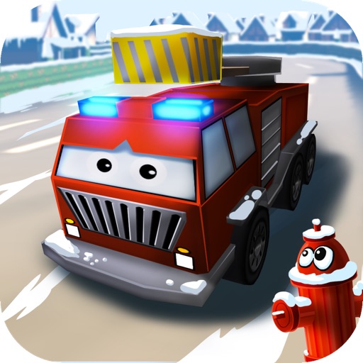 Little Fire Truck in Action - Driving Game With Cartoon Graphics for Kids iOS App