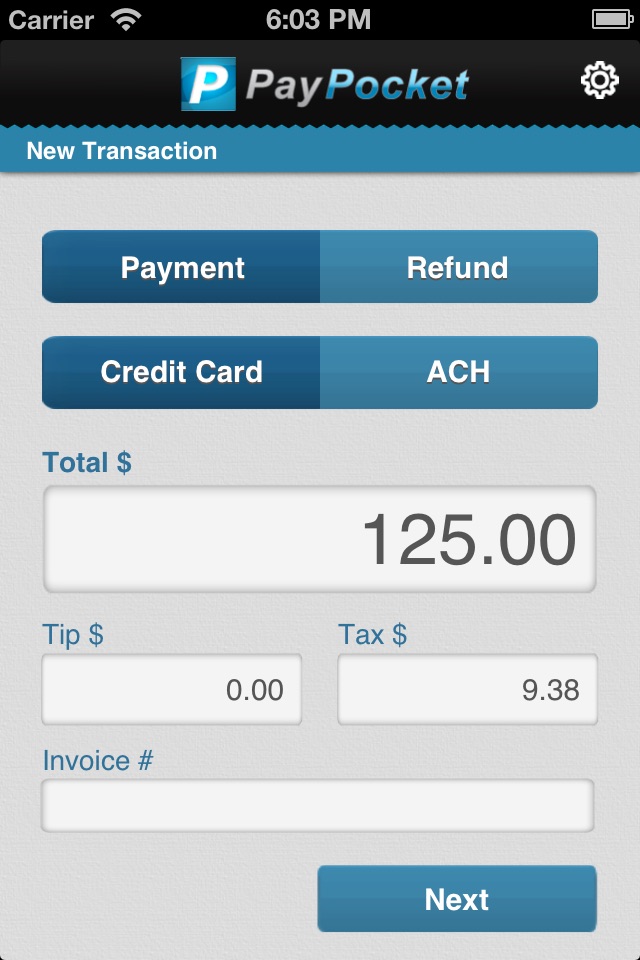 PayPocket mPOS screenshot 2