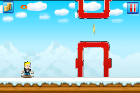 Pixel Snowboard Cross : Trials screenshot 4