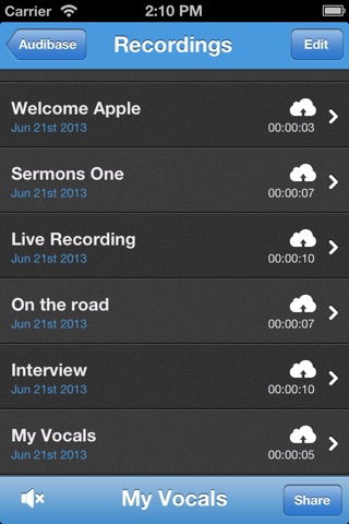 Audibase Audio Network screenshot 2