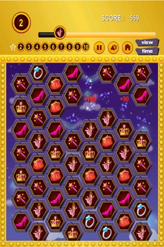 Enchanted Princess Mania - A Girly Matching Puzzle Game screenshot 2