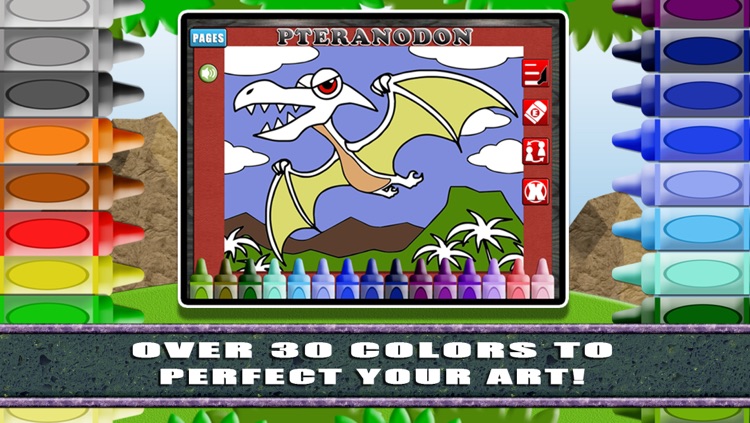 Coloring World: It's Dinosaurs (Lite)! - My Free Dino Fingerpaint Book for Kids screenshot-3