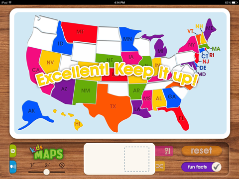 Kids Maps - U.S. Map Puzzle screenshot 3