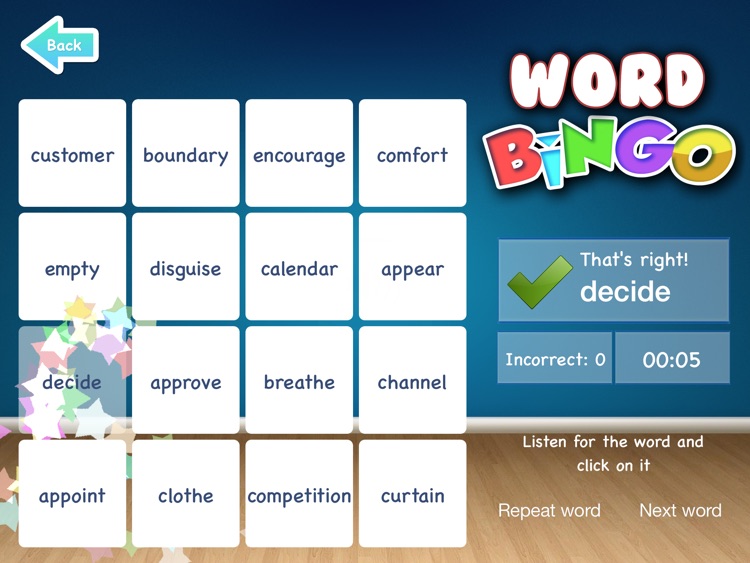 Home Schooling Word Bingo HD