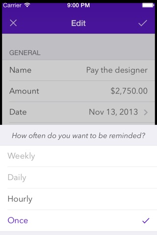 Expenses Planner - Reminders for upcoming payments screenshot 4
