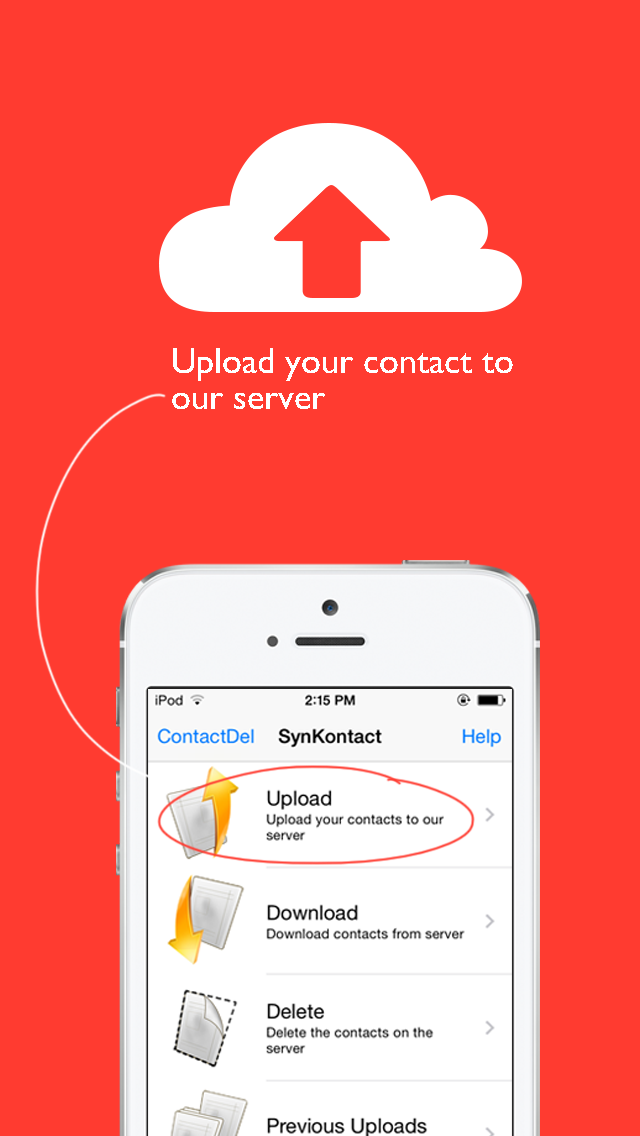 Synkontact: synchronize addressbook and transfer contacts Screenshot 1