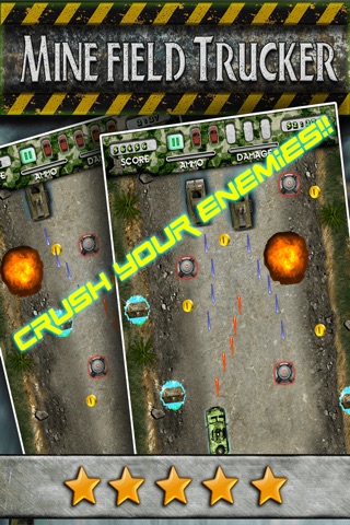 Mine Field Trucker - Real Modern Truck Run Car Racing War Sim Driving Game FREE screenshot 2