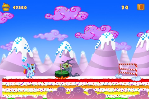 My Little Rainbow Unicorn & Pony Dash - Equestria Jumping Game screenshot 2