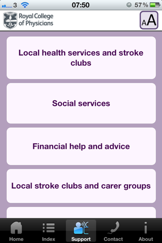 RCP Stroke Guideline 2012 – Patient and Carer screenshot 3