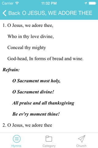 Catholic Hymns screenshot 3