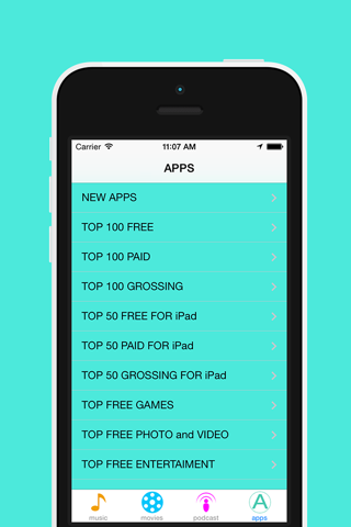 Charts + Daily Media Daily Updater - Awesome Music, Movie, and Podcast App Organizer Music
