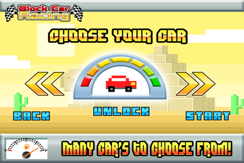 Block Car Pocket Racing Free - My Tiny Pixel Racer screenshot 2