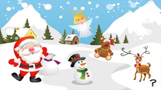 サンタクロース、雪だるま、エルフ、天使、トナカイルドルフ、そして雪で幼稚園、幼稚園や保育園のためのゲームやパズル：クリスマスについての子供の年齢2-5のためのゲーム。のおすすめ画像1