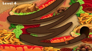 転がるミートボール迷路コントロール‐食べ物の山のティルトスライドサガのおすすめ画像1