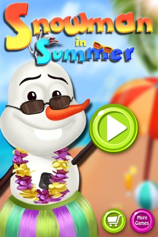 Summer Snowman Salon - kids games screenshot 2