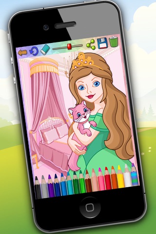 Paint magic princesses - coloring the princess kingdom screenshot 4