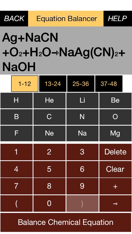 Equation Balancing for Learning Chemistry Free