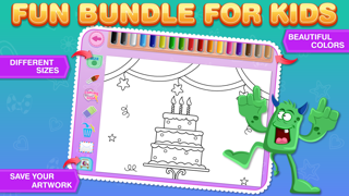 How to cancel & delete Coloring Bundle for Kids Free : Educational learning app with beautiful pages of Monsters, Pirates, Birthday and Fruits from iphone & ipad 2