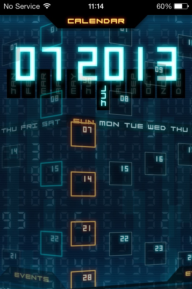 Flashback - Sci-Fi Style Calendar screenshot 2