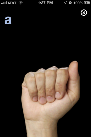 ASL: Fingerspelling (Lifeprint.com) screenshot 3