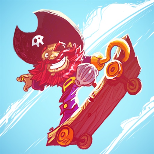 Skating Pirate Icon