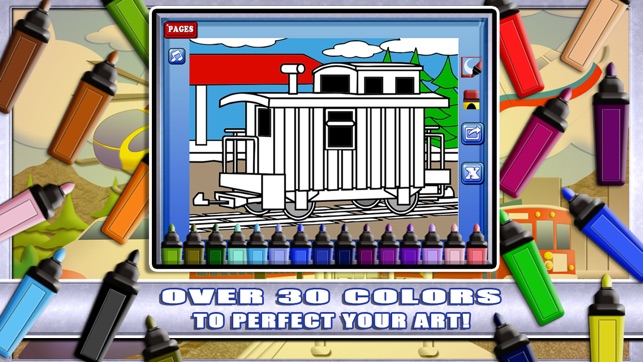 Marker Mania for Boys: My Choo Choo Trains and Jet Planes Co(圖4)-速報App