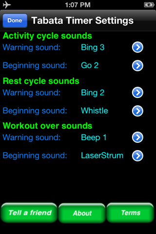 Tabata Timer screenshot 2