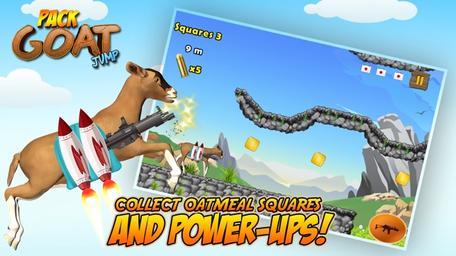 Jetpack Goat Jump: Crazy Rampage of Farm Animal in Hills Run(圖2)-速報App