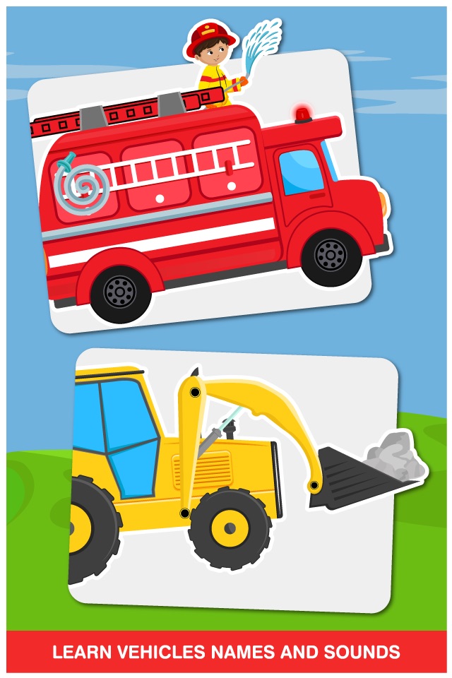 Peekaboo Trucks Cars and Things That Go Lite Learning Game for Kids screenshot 3
