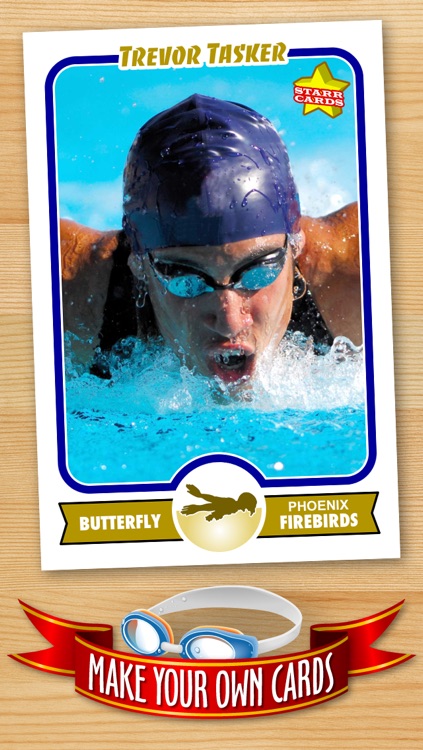 Swimming Card Maker - Make Your Own Custom Swimming Cards with Starr Cards
