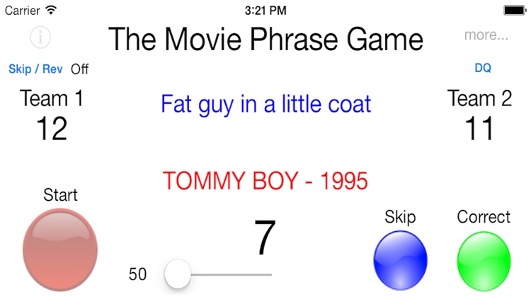 The Movie Phrase Game