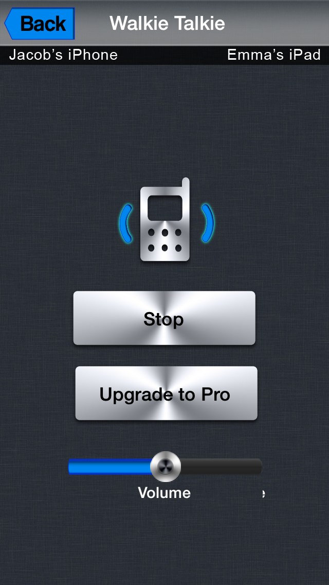 Walkie Talkie – Turn your iPhone, iPod & iPad into a real Walky Talky Screenshot 2