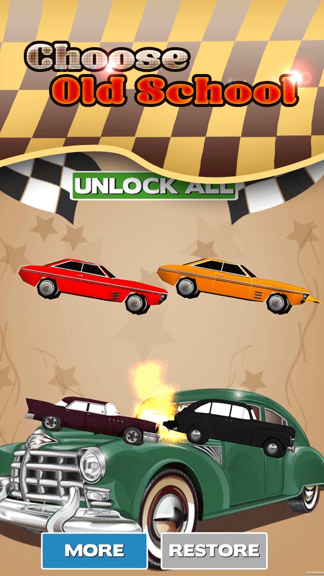 3D Old School Car Racing Mayhem Hero Free 1.0 IOS -