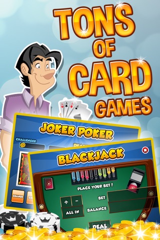 More Jackpot Casino Fortune - Slot Machines With Texas Poker And Blackjack 21 Cards screenshot 3