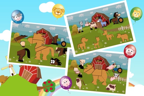 Farm Animal Puzzles - Educational Preschool Learning Games for Kids & Toddlers screenshot 2