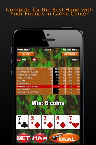 Deer Hunter Poker: High Caliber Video Poker Games for The Ultimate Challenge screenshot 4