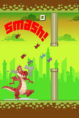DRAGON SMASHER - smash the flappy dragons - no birds allowed screenshot 2