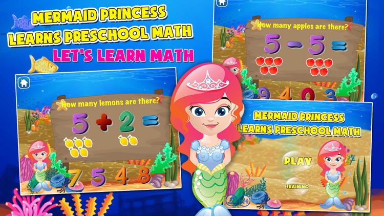 Mermaid Princess Preschool Adventure: Basic Addition, Subtraction, Missing Number and More Math Adventures