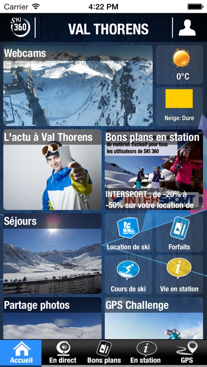 VAL THORENS par SKI 360 (bons plans, météo, enneigement, webcams, GPS,…)