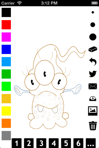 Monsters Coloring Book for Children: Learn to color and draw a monster, alien, fantasy dragon and more screenshot 2