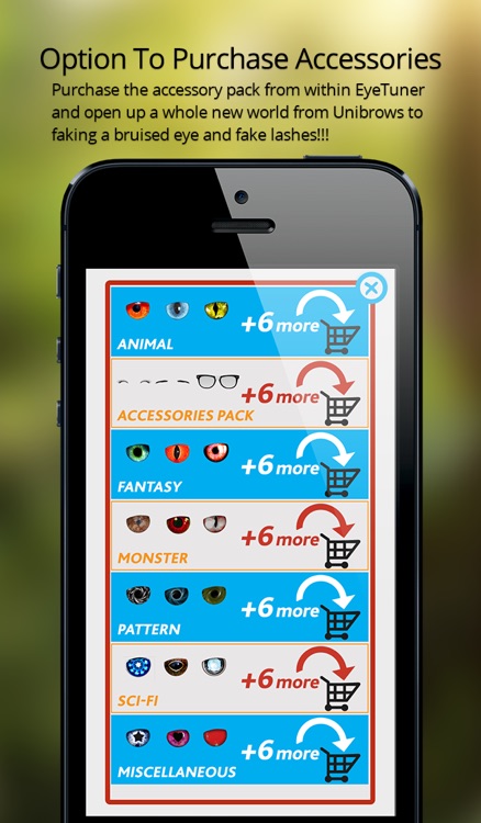 EyeTuner Photo Editor - Giving you a facetune and superimpose cat, zombie and other eyes onto yours! screenshot-3