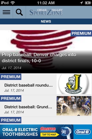 Cedar Valley SportsZone screenshot 2