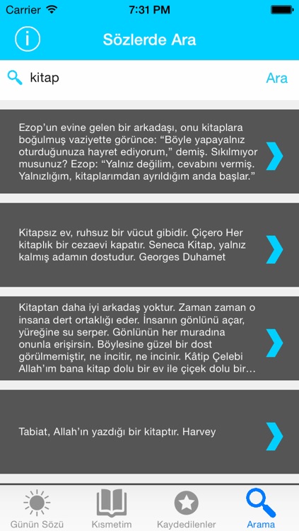 ÜNLÜ ÖZLÜ GÜZEL FELSEFİ SÖZLER - 1578 ADET screenshot-3