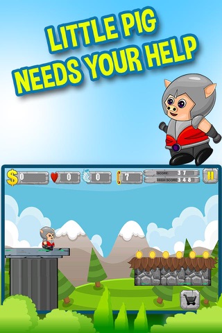 Castle Jump - Flying Pig with Wings screenshot 3