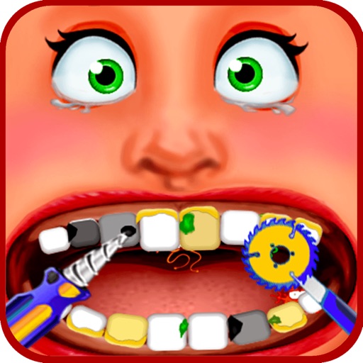 Dentist Office - Extreme Medical Surgery With A Little Tongue And Teeth Doctor Icon