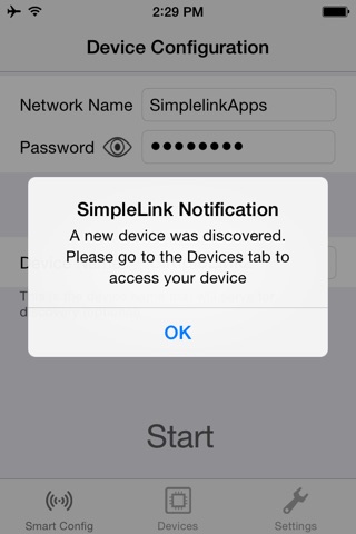 Texas Instruments SimpleLink™ Wi-Fi® Starter screenshot 2