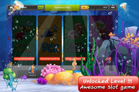 777 Deep Blue Fish Slots - Free slot game with big jackpots and fun wins screenshot 4